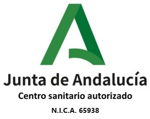 Junta de Andalucía · Centro sanitario autorizado N.I.C.A. 65938